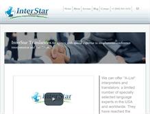 Tablet Screenshot of interstartranslations.com